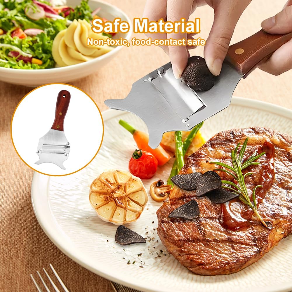 Râpe à truffe - inox réglable - tranche fine - pour fromage, ail, champignons