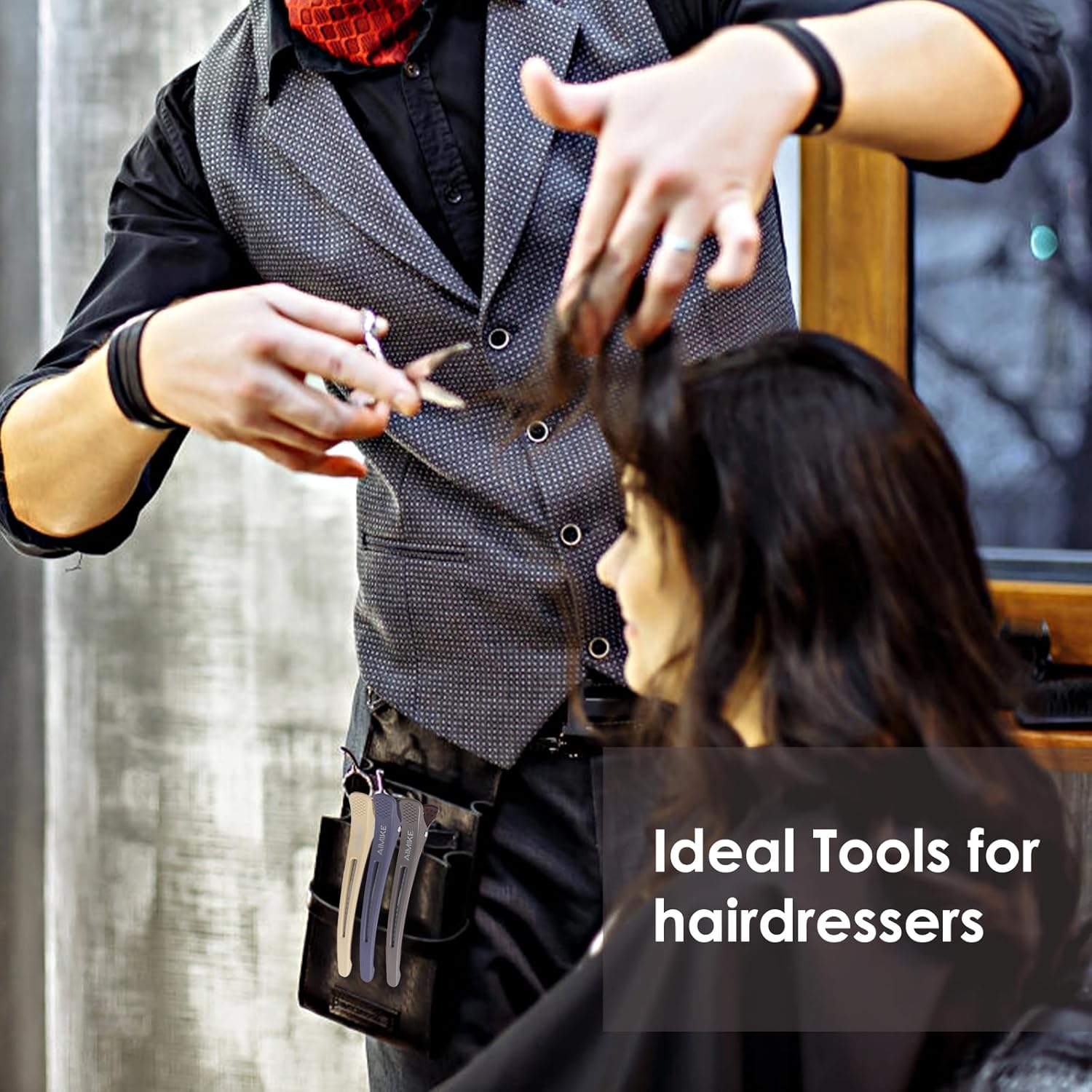 AIMIKE - Pinces à cheveux lot de 6 - antidérapantes sans trace - idéales coiffure femme