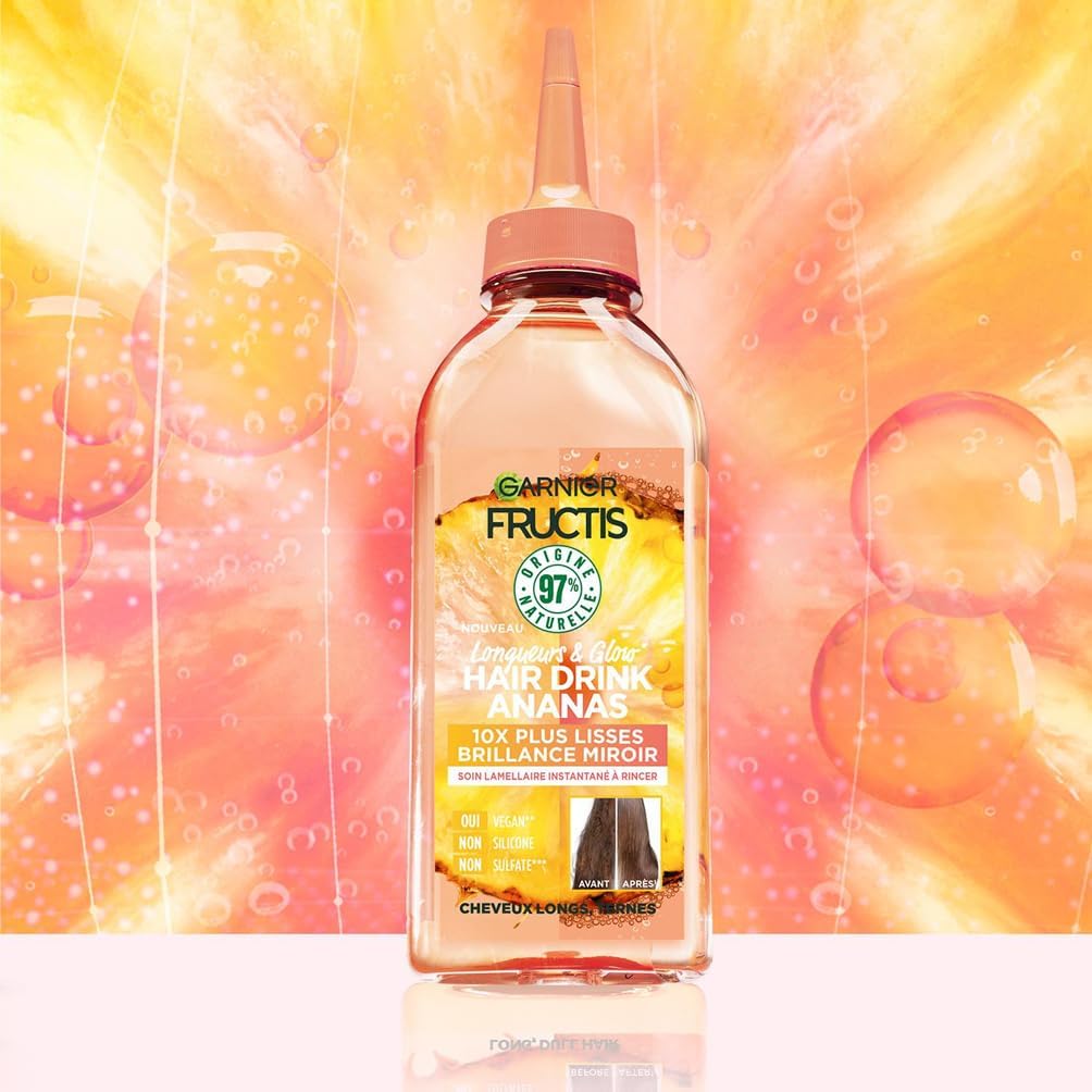 Garnier - Fructis Hair Food Ananas - coffret soin cheveux longs - routine nourrissante vegan 3 produits