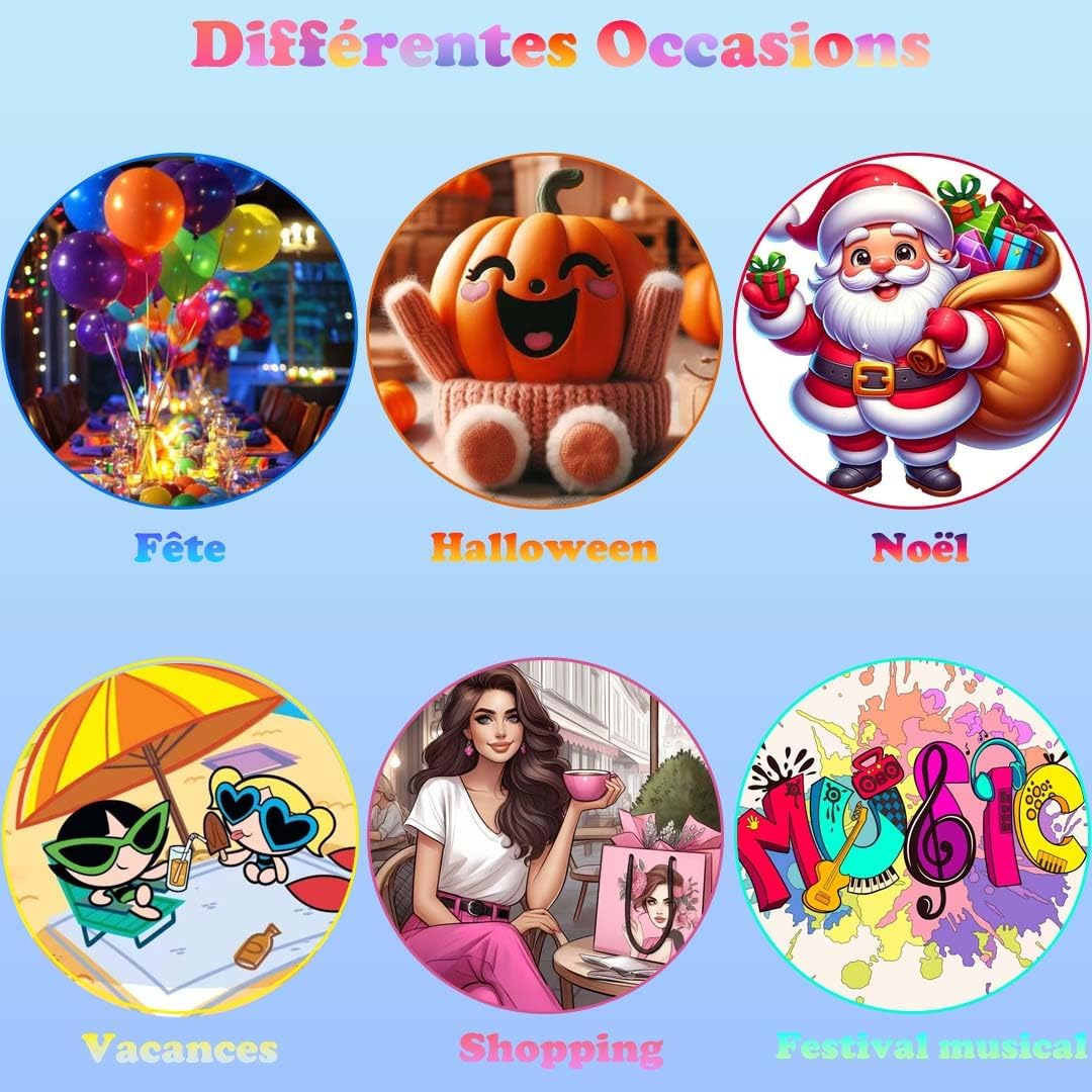 Extensions de cheveux – lot 12 pcs – rose vif – clips réutilisables