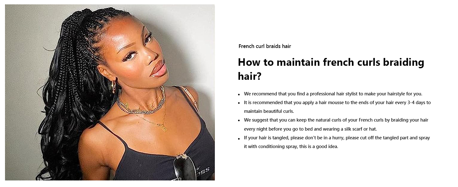 Cheveux tressés à la française