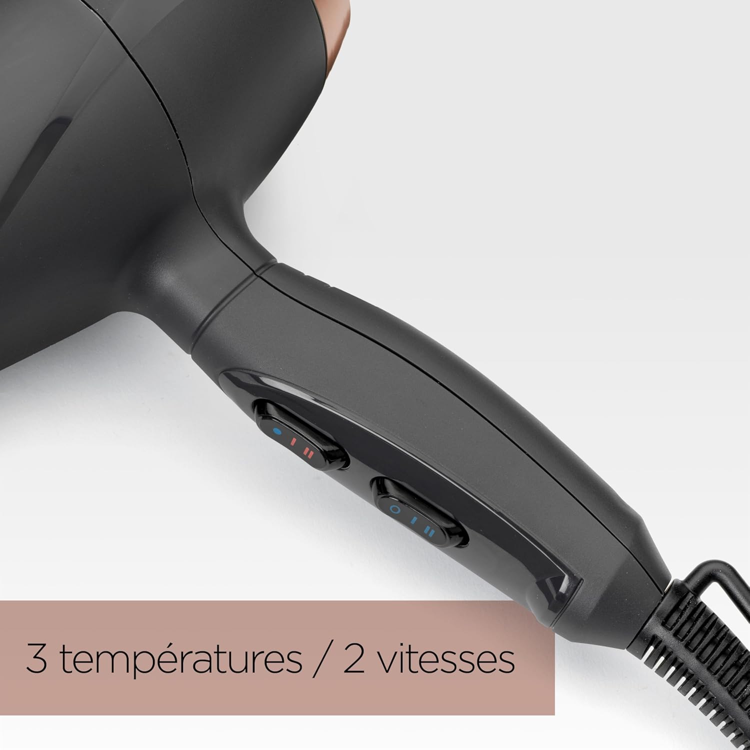 BaByliss - Sèche-cheveux Smooth Pro - 2100W, ionique, 3 températures, 2 vitesses, fabriqué en Italie - 6709DE