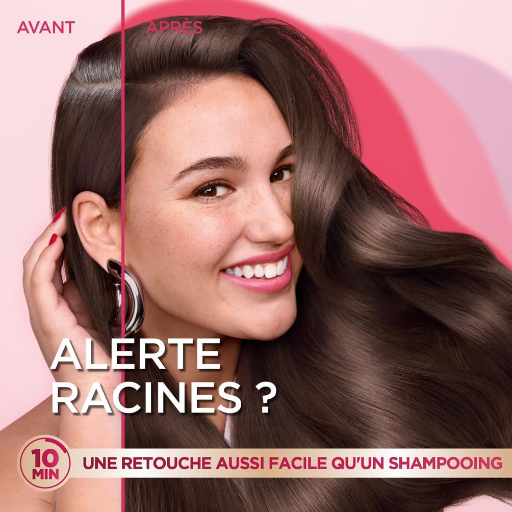 Garnier - Color Shampoo Retouch - noir, couverture 100% cheveux blancs, tenue 4 semaines