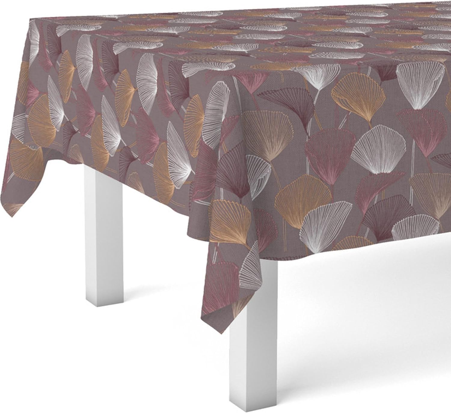 Nappe en toile cirée rectangulaire - 250x140cm - anti-taches, imperméable, lilas