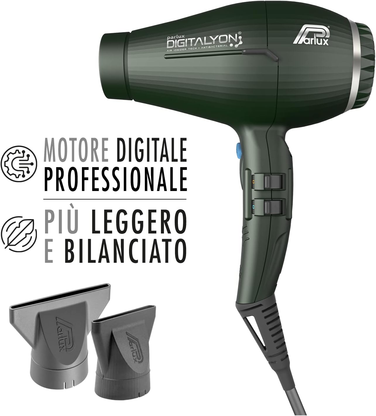 Parlux - Digitalyon série - léger, puissant, anthracite, ionique