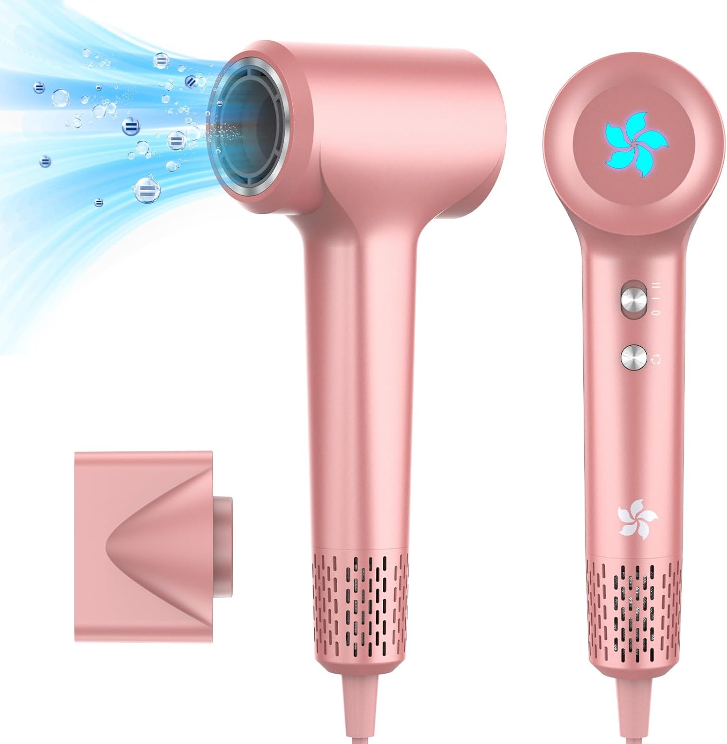 Sèche-cheveux - moteur 110 000 tr/min, 1500W, 57dB, séchage rapide, plasma