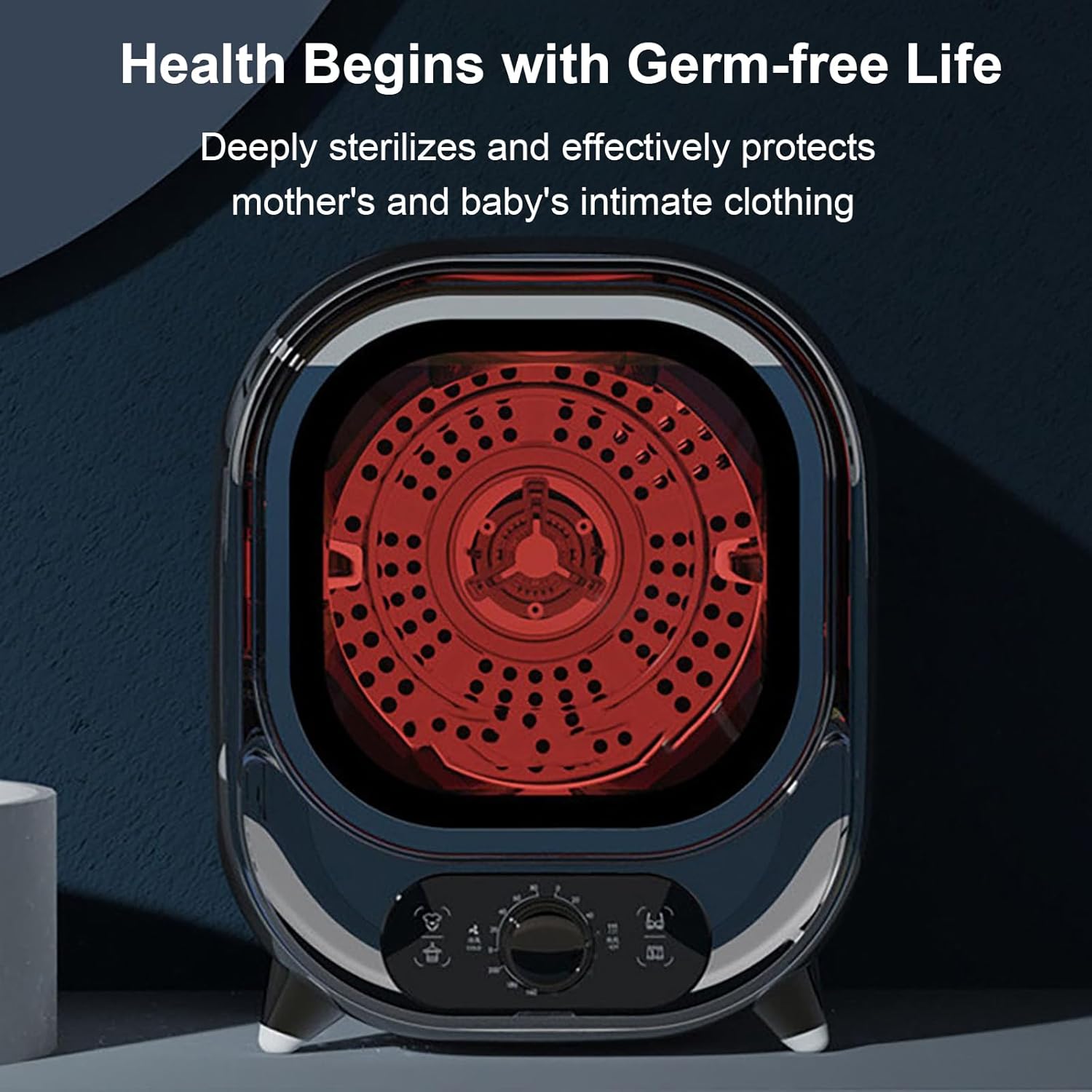 Sèche-linge portable - 0,8 kg - 7 modes, mural ou plan, compact