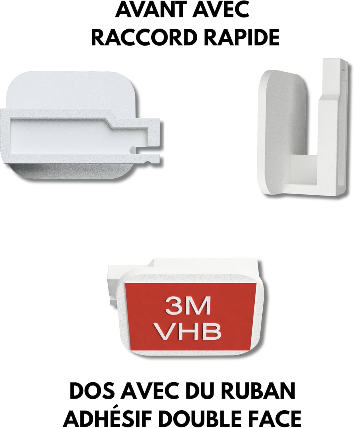 Support télépéage pare-brise - fixation adhésive slim - compatible Ulys/Bip&Go - Neuf - dimensions compactes