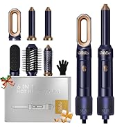 UKLISS Air Styler 6 en 1, Seche Cheveux Professionnel avec Brosse Cheveux Bouclés Automatique, Li...