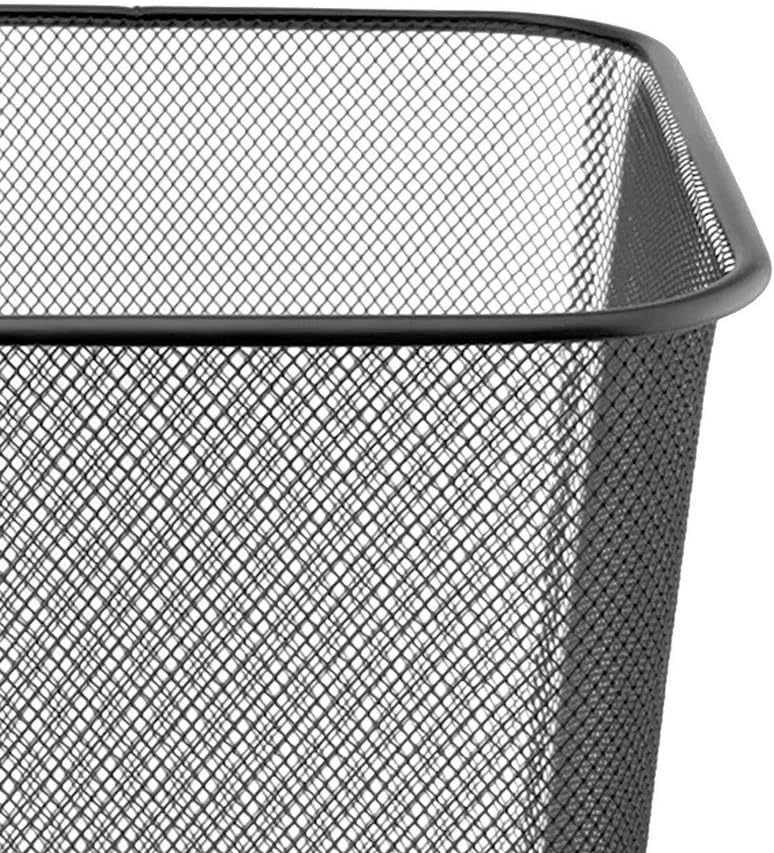 D.RECT - Corbeille Treillis Métal 18L - lot de 2, maille fine, noir