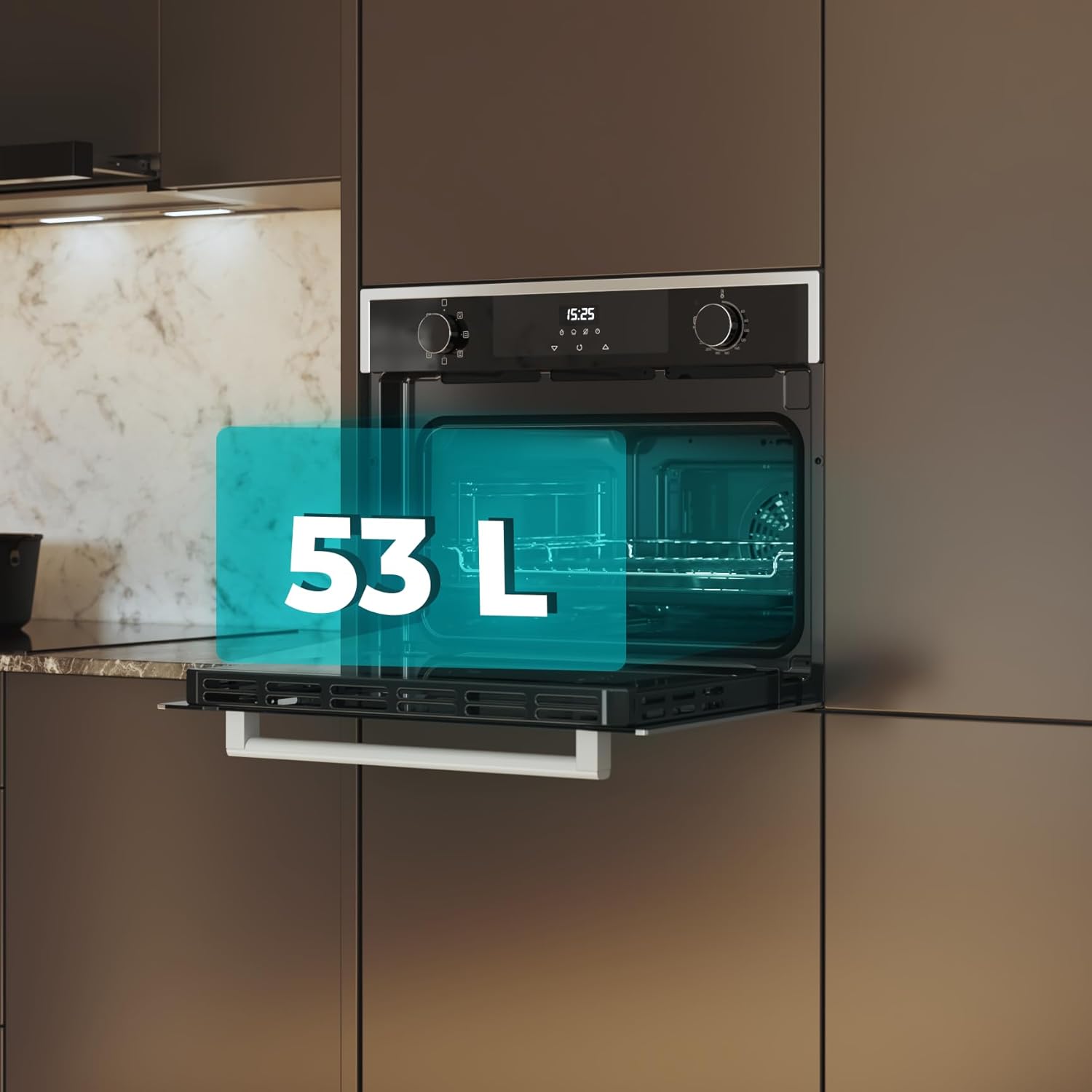 Cecotec - Bolero Hexa Edge - 45cm - 2600W, 53L, 7 fonctions, M224500