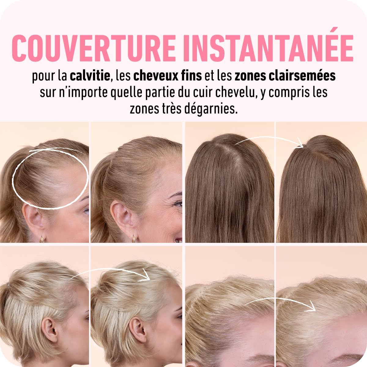 BOLDIFY - Poudre de racines 10g - couvre cheveux gris, blond foncé