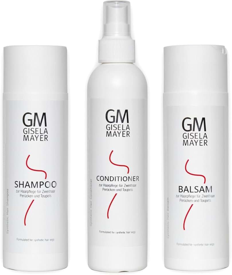 Gisela Mayer - Kit entretien perruques synthétiques - shampoing, baume, soin