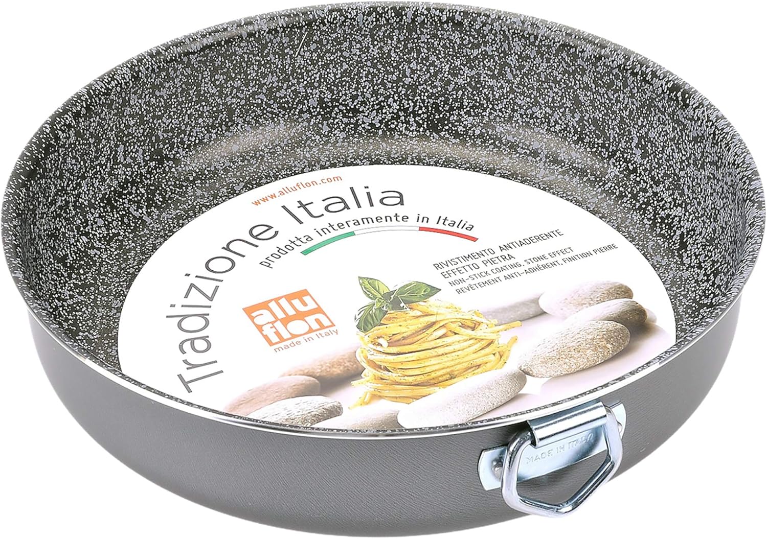 Alluflon - Tradition Italie - moule en aluminium 24cm, noir