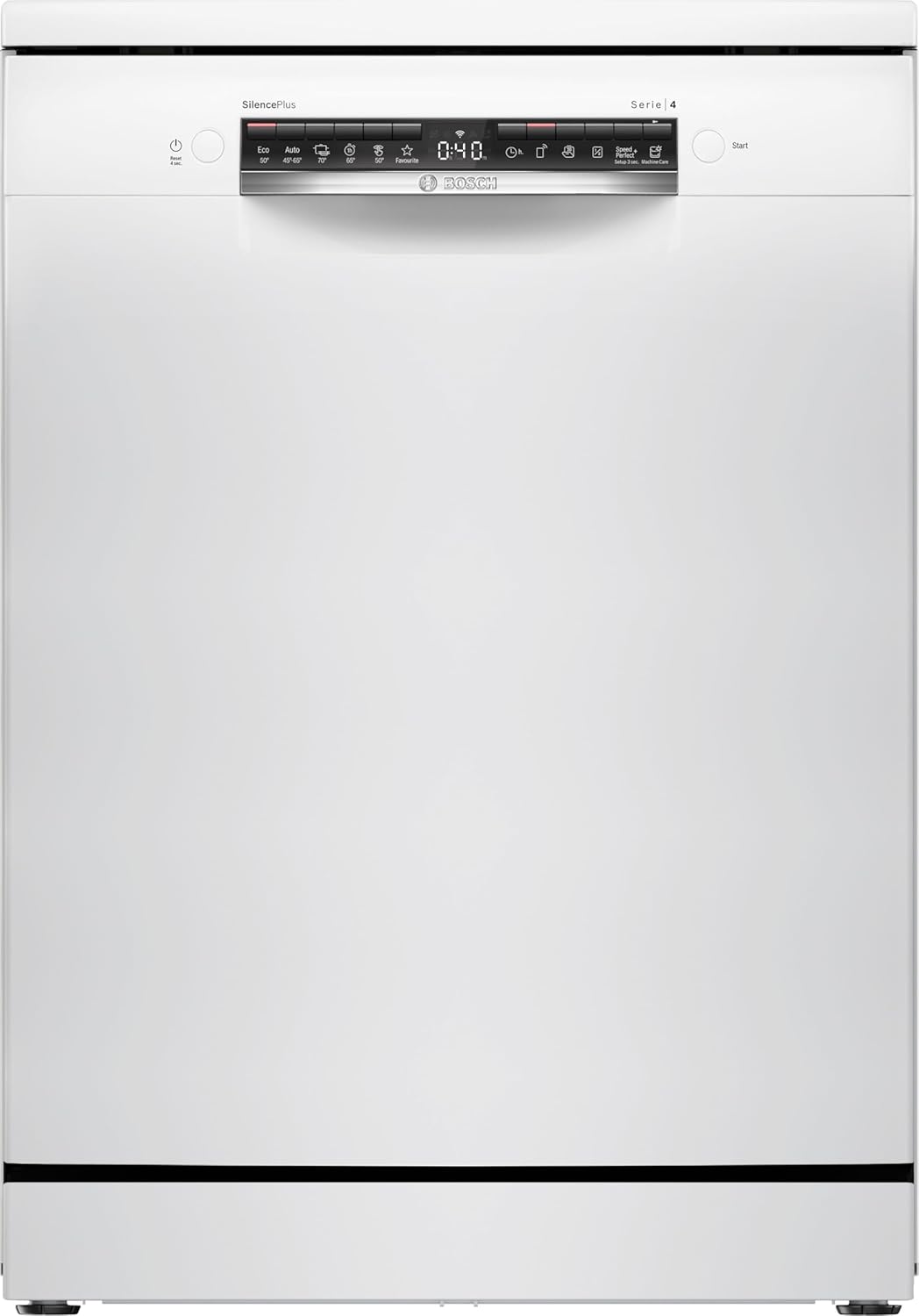 Bosch - Lave-vaisselle Série 4, 60cm, pose libre, blanc - SMS4EMW01F