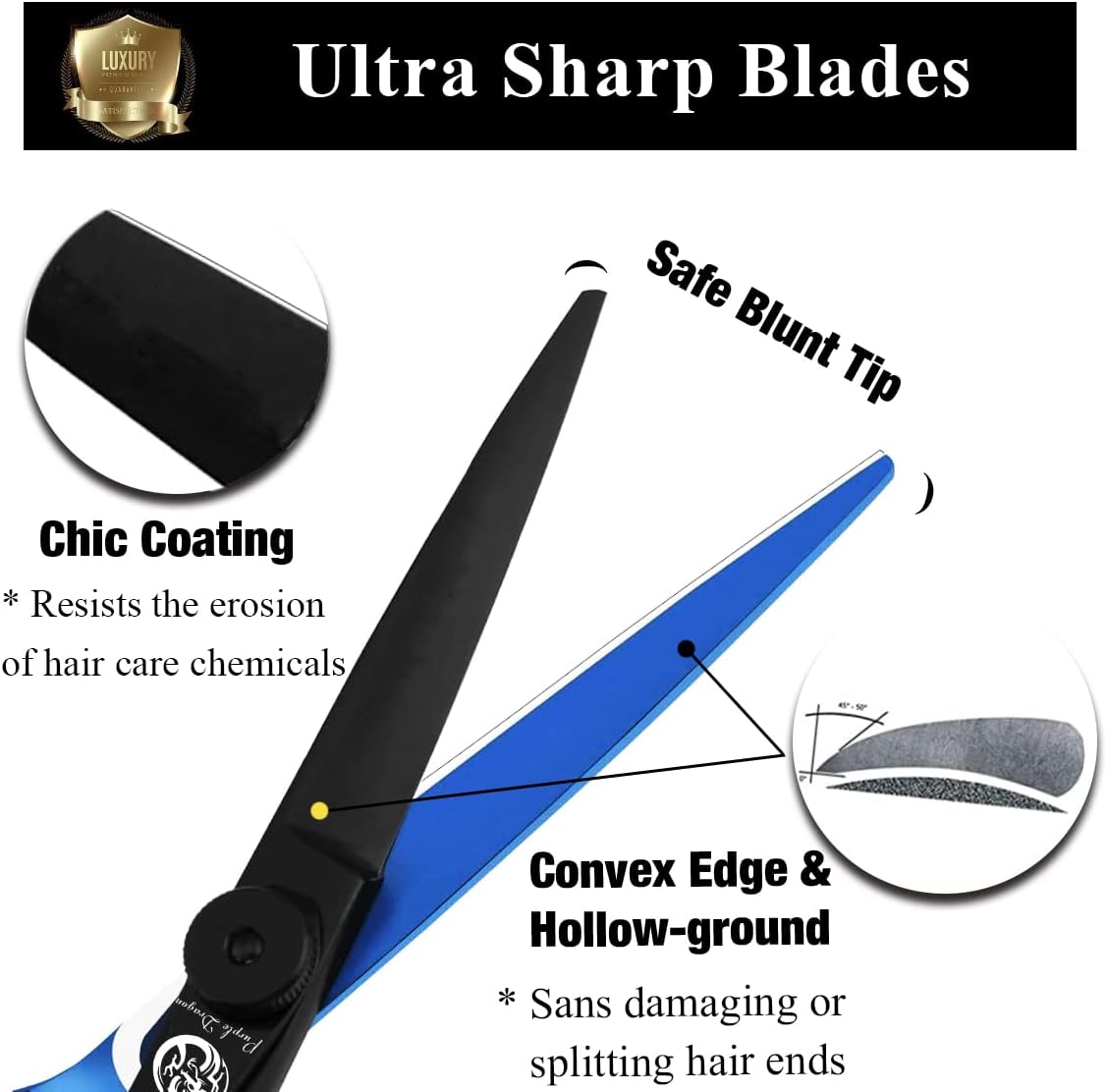 Ciseaux Coiffure - Set Professionnel 5,5