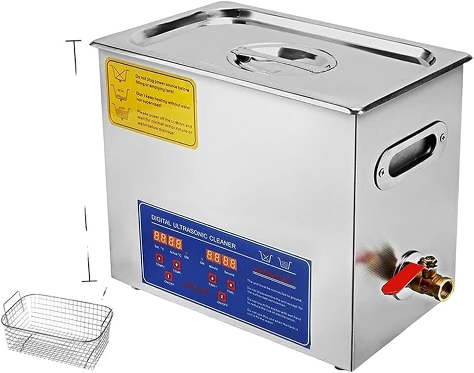 Nettoyeur ultrason - multi-capacité - lave-vaisselle portable, 6L gaz