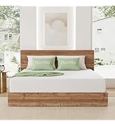 NoVilla Matelas 160 x 190 cm, matelas double, hauteur 18 cm, gel à mémoire de forme, mousse Traspi...