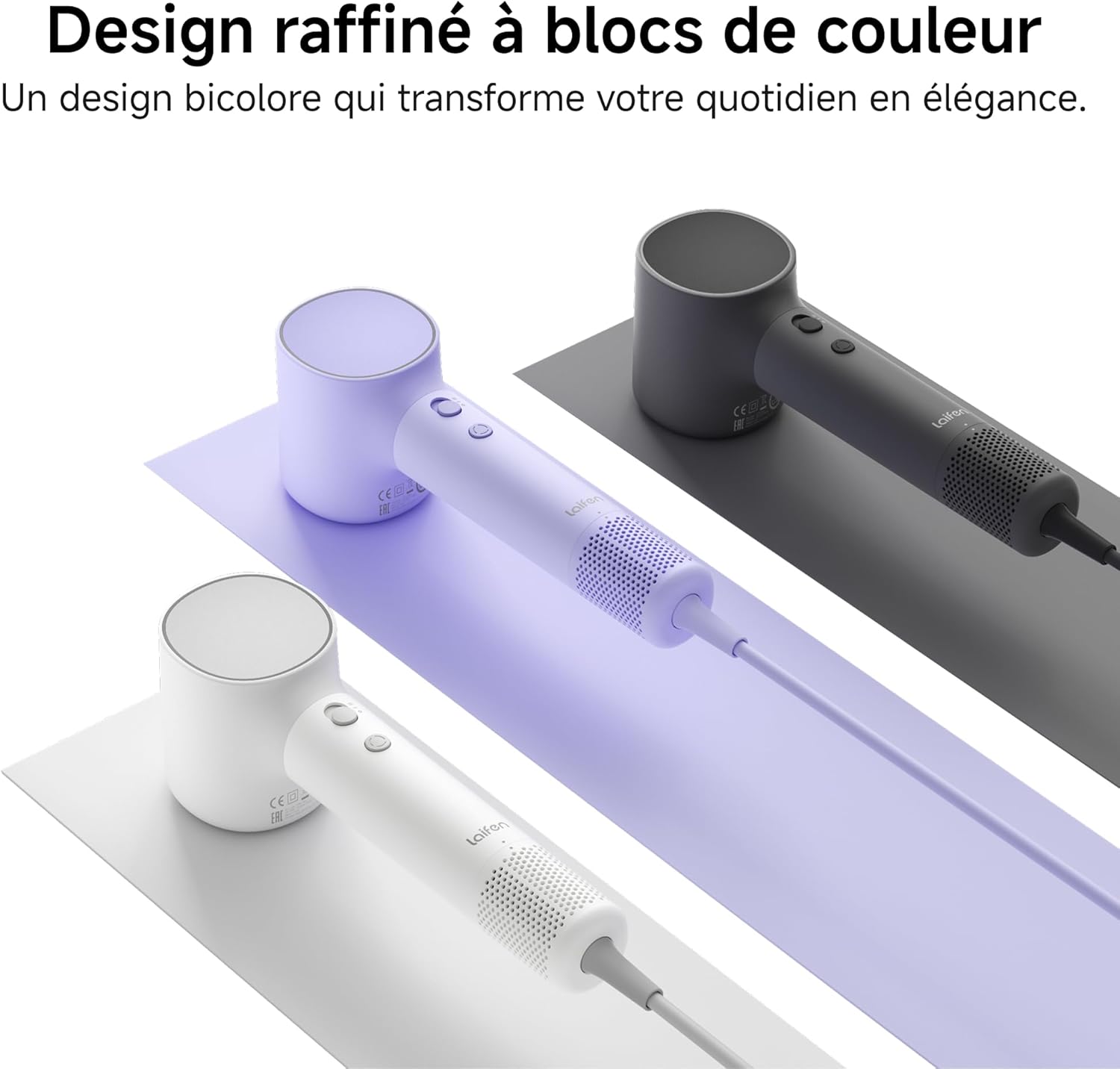 Laifen - Neo - 390g - sèche-cheveux ionique, brushless, 59dB, 2 buses