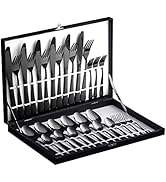 Velaze Ménagère 30 pièces en acier inoxydable 18/10 Noir