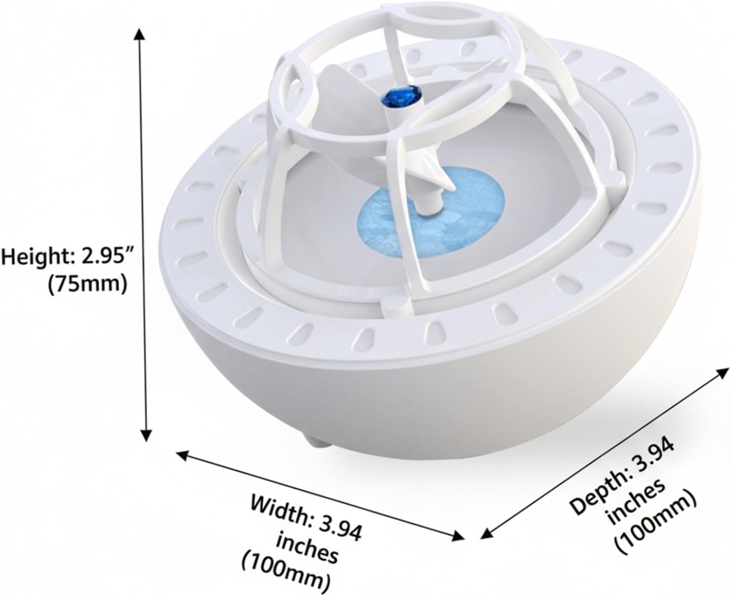 Mini lave-vaisselle compact USB, nettoyage puissant IP67, bleu, usage quotidien