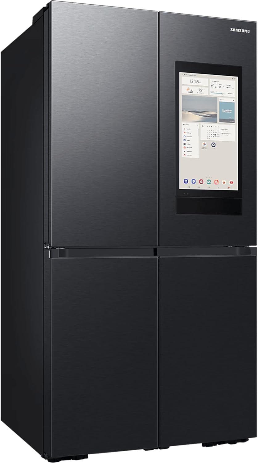Samsung - Réfrigérateur 4 Portes Family Hub AI, 636L, AI Vision, WiFi, Centre boisson, métal, RF65DB975B1/EU