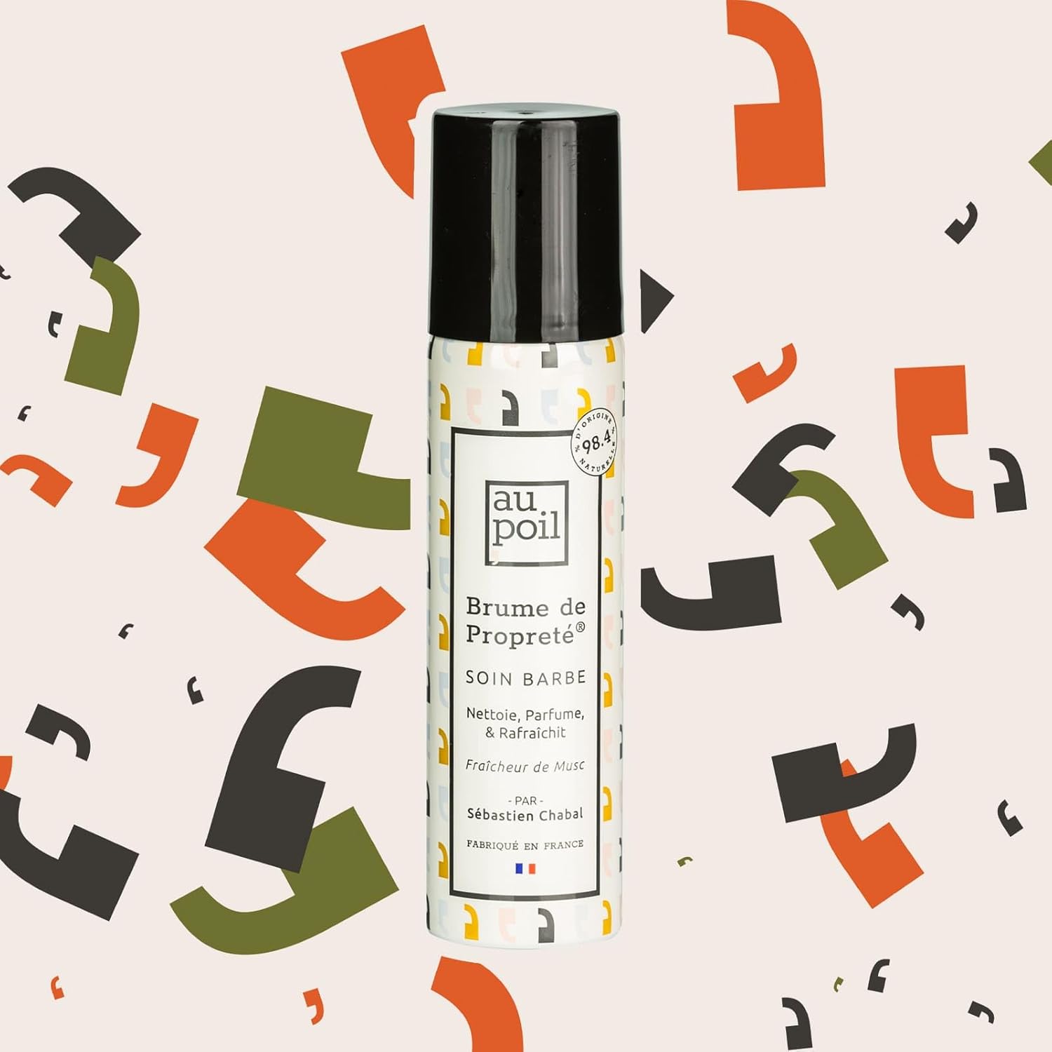 AU POIL - Brume Propreté Fraîcheur Musc - barbe/cheveux - lot 2