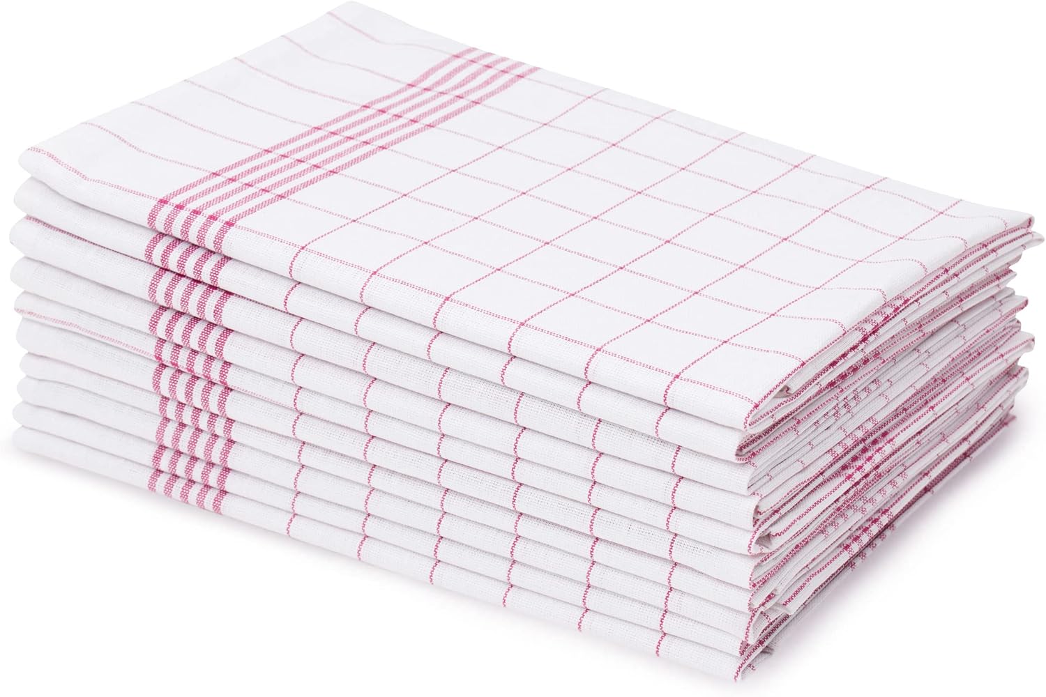 Amago - Torchons lot de 10 - 50x70 cm - coloris rouge