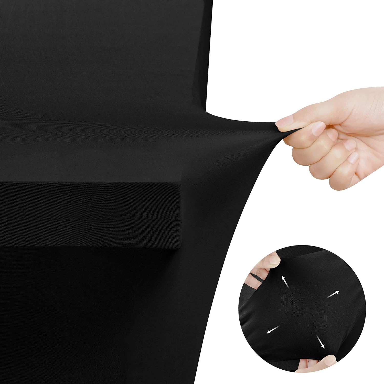 Utopia Kitchen - nappe extensible 183 cm - polyester spandex, lavable, lot de 2