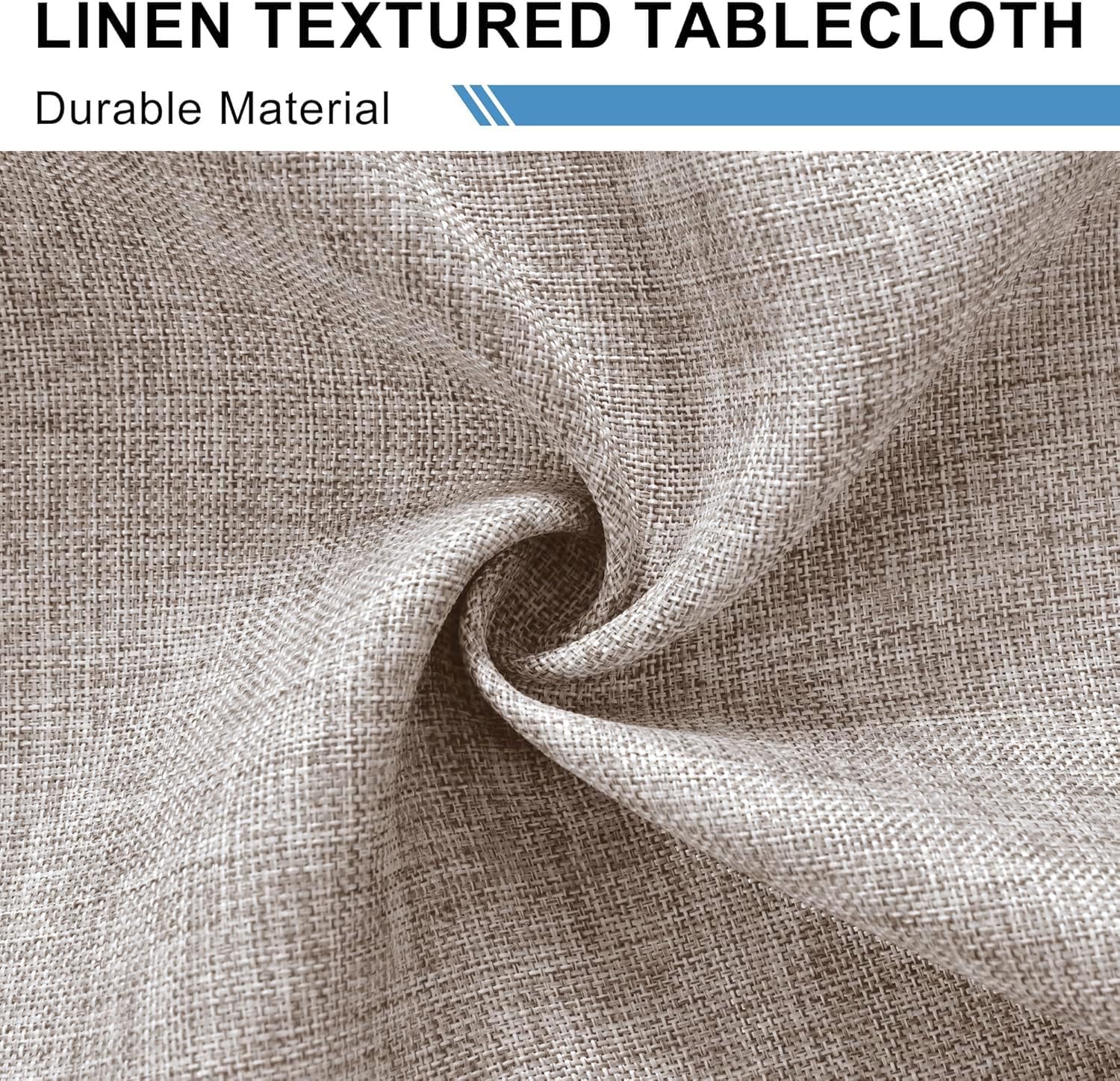 DWCN - Nappe Effet Lin - 160x320cm - Imperméable, Anti-tache DWCN