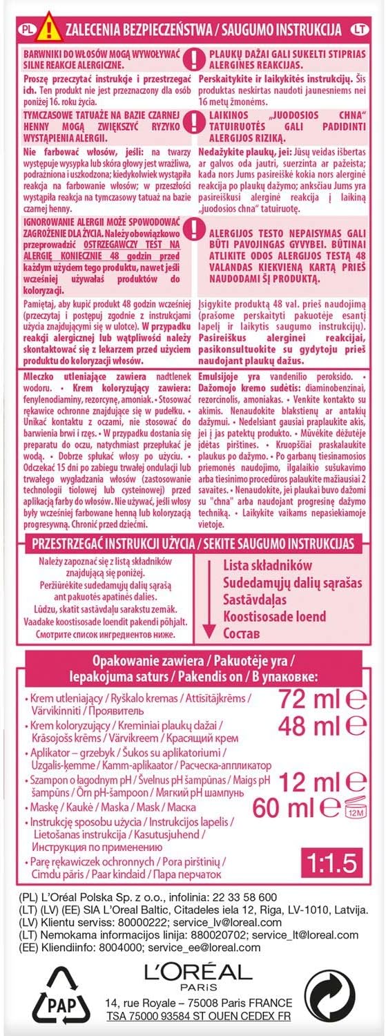 L'Oréal Paris - Excellence Creme 7.43 - teinture cheveux blond cuivre doré