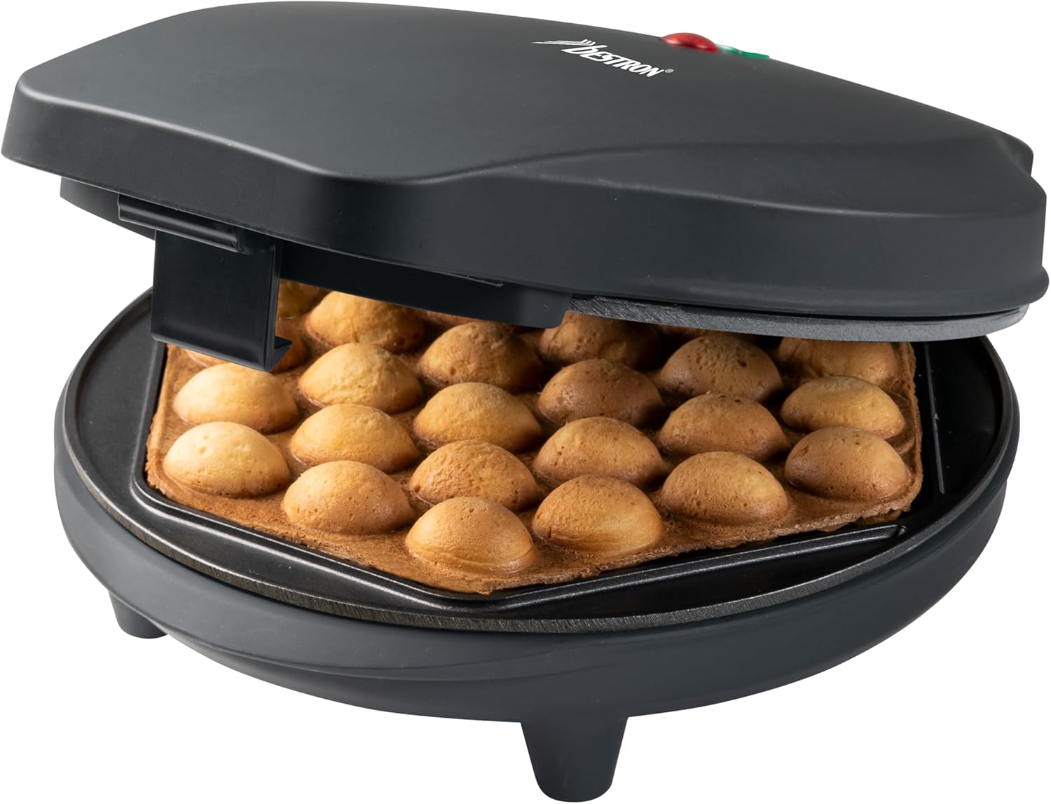 Bestron - Gaufrier à bulles, 700W, anti-adhésif, noir mat