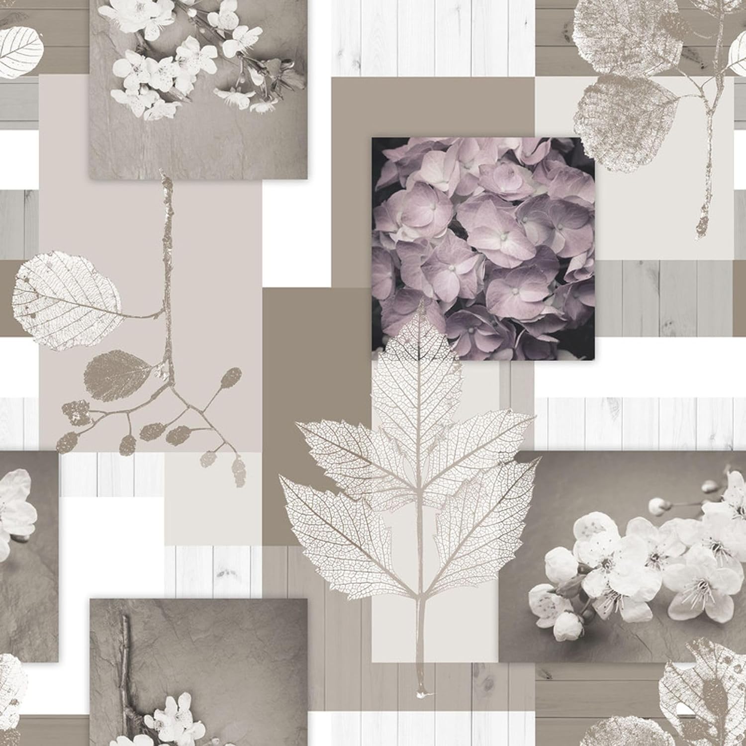 Nappe en toile cirée - Zen Feuilles - 240x140 cm - imperméable, anti-taches, facile entretien