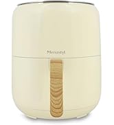 MENASTYL - Friteuse à air chaud 4.5l colorama crème avec poignée finition bois - 6025004