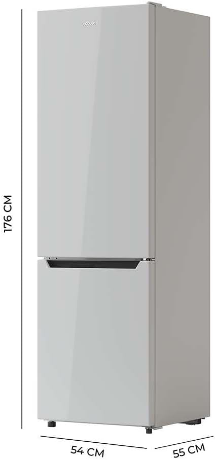 Cecotec - Bolero CoolMarket Combi - 262L - classe E, LED, verre, contrôle électronique