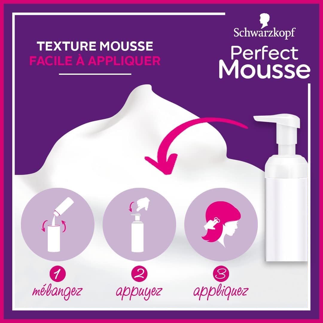 Schwarzkopf - Perfect Mousse coloration sans ammoniaque, blond doré, 98% naturel 950