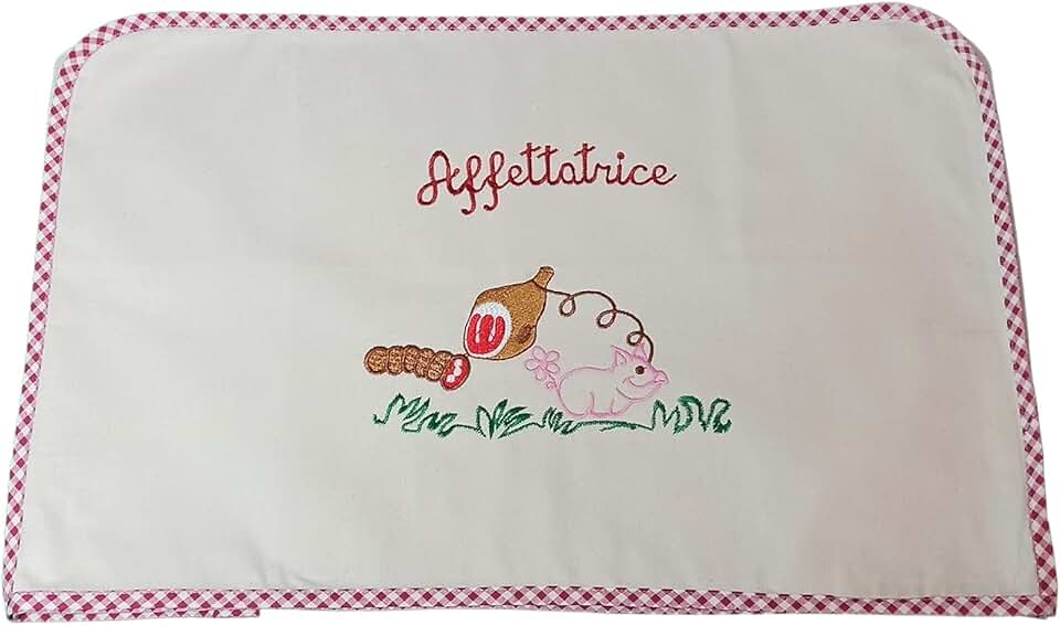 Trama Toscana - Housse trancheuse grand modèle, rouge, protection robuste