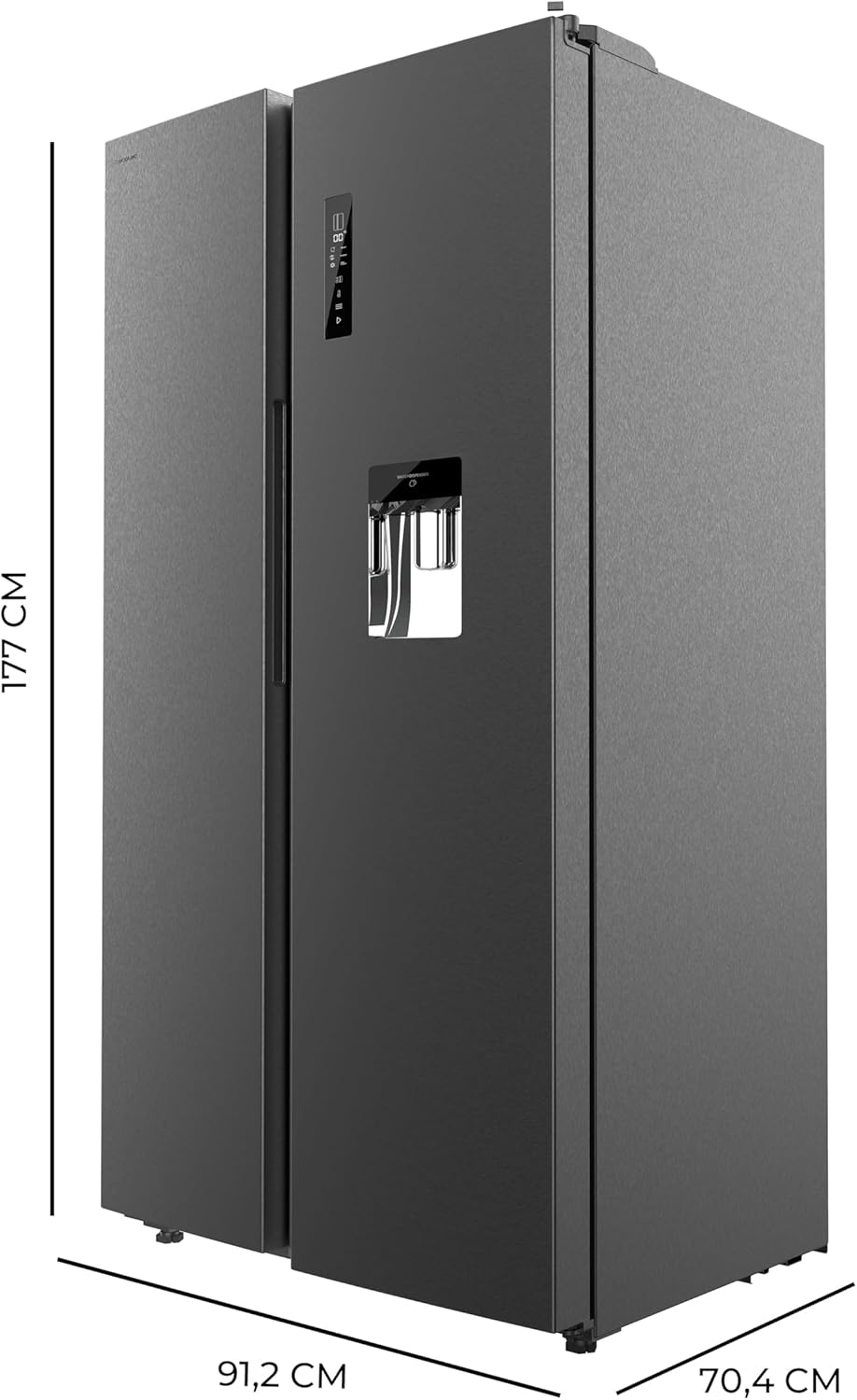 Cecotec - Bolero CoolMarket SBS 562 - 177x90cm - 559L, No Frost, Multi Air Flow, Inverter Plus