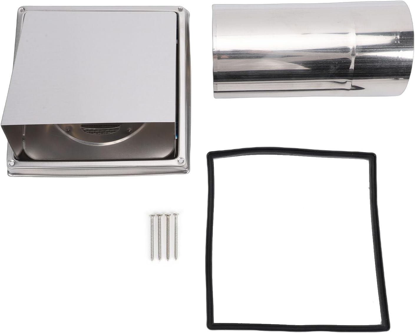 Fafeicy - Couvercle ventilation 4 pouces - inox, tuyau amovible