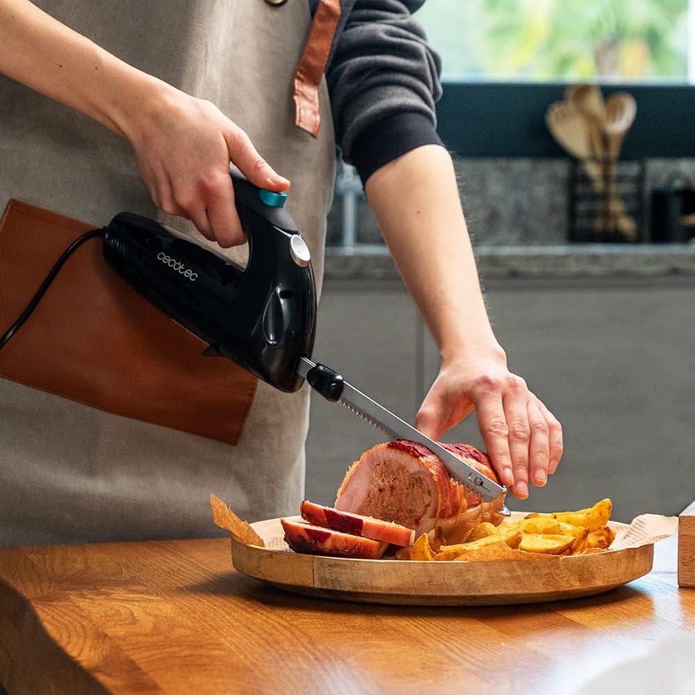 Cecotec - Cut-Eat 1800 Black - 150W, 3 lames inox, silencieux, lave-vaisselle, étui