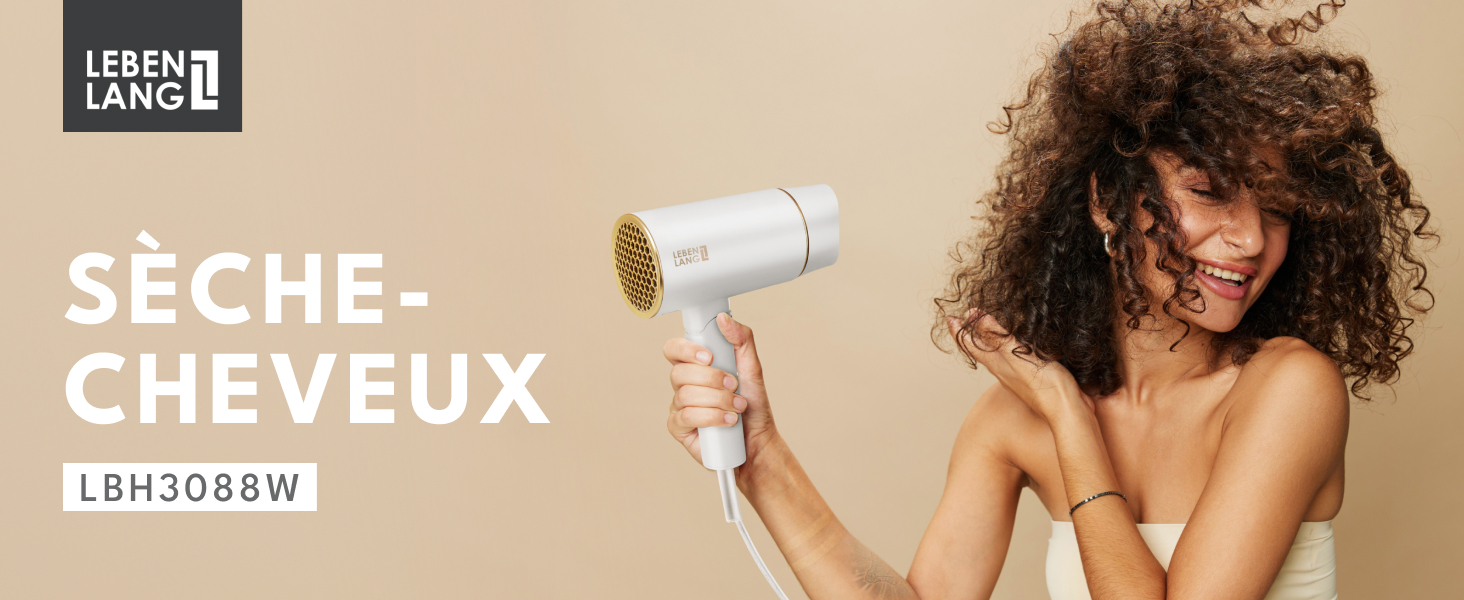 LEBENLANG Seche Cheveux Ionique 2100W