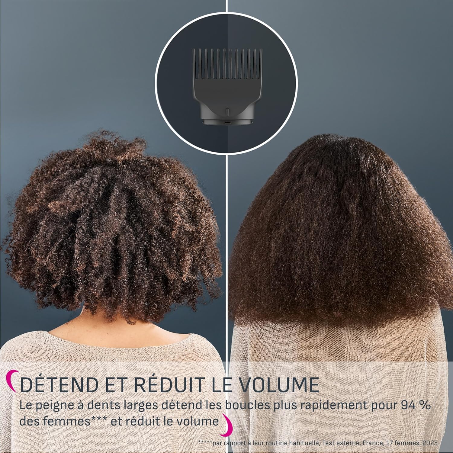 Calor - Curl Harmony - Sèche-cheveux diffuseur 3-en-1, cheveux bouclés, redefine et sublime - CV7D30C0