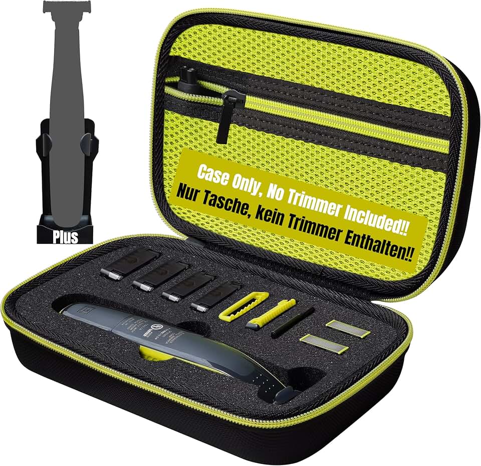 Sac de protection pour Philips OneBlade série QP, vert, compact, QP2734 QP2724 QP2824 QP230 QP220 QP437 QP2630 QP2620 QP