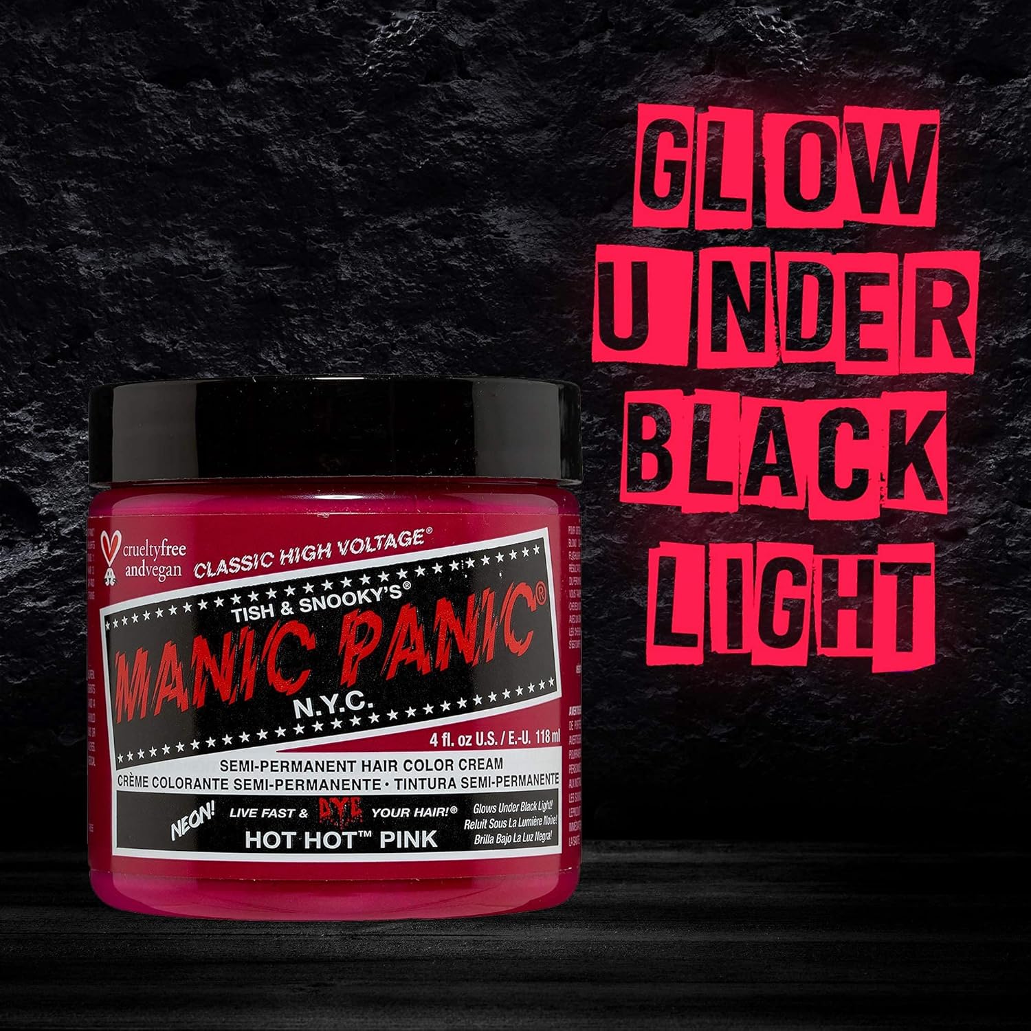 Manic Panic - Hot Hot Pink Classique - 3x118ml - végan, semi-permanente, sans cruauté