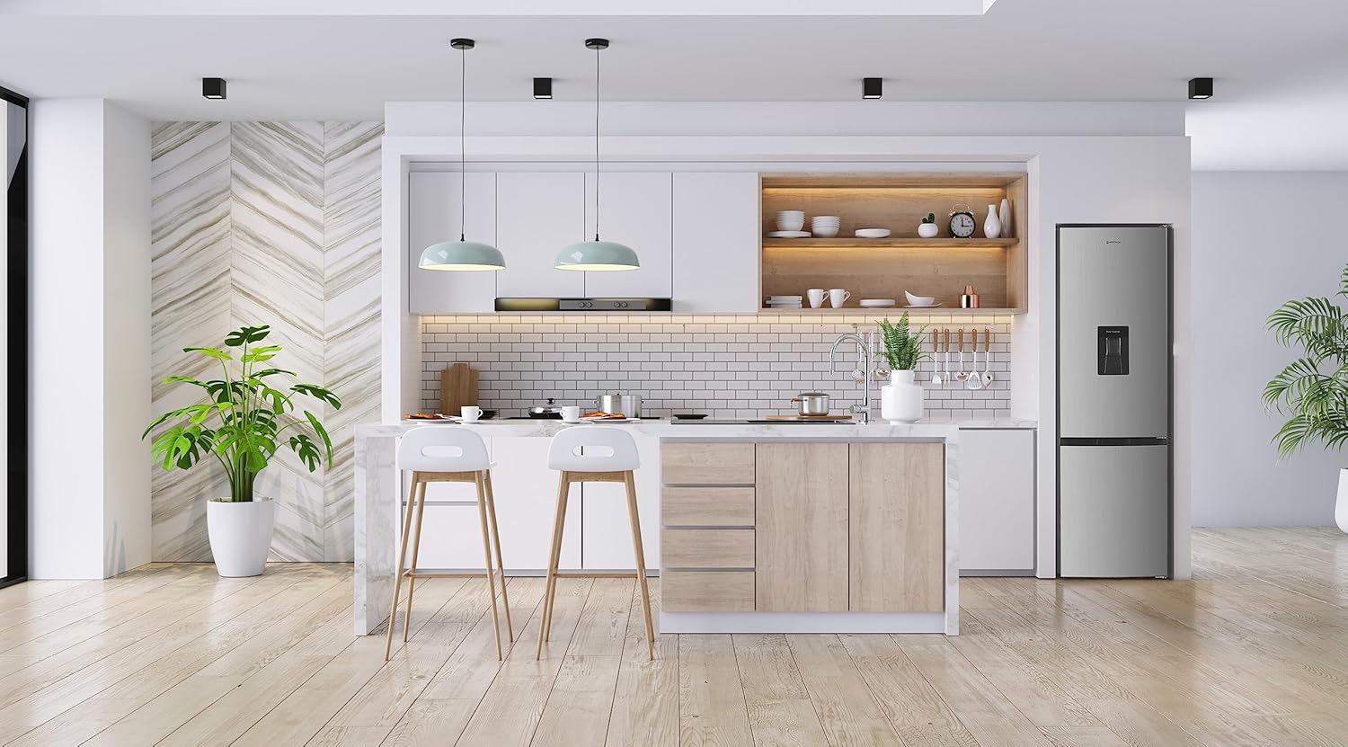 GEDTECH - Réfrigérateur combiné bas - 262L - Classe E - GCB262SL