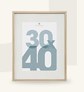 Atmosphera - Cadre photo "Manu" - bois et verre - 30x40 cm