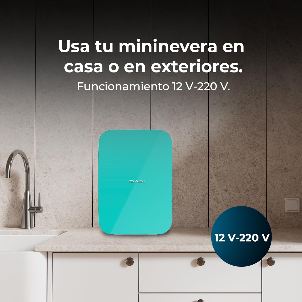 Cecotec - Bolero MiniCooling 25L - compact, 12V/220V, chauffe/refroidit