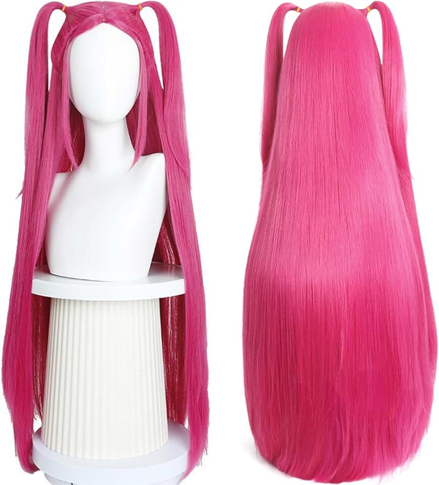 Perruque - cheveux longs droits, style K-Pop, idéale Halloween, B