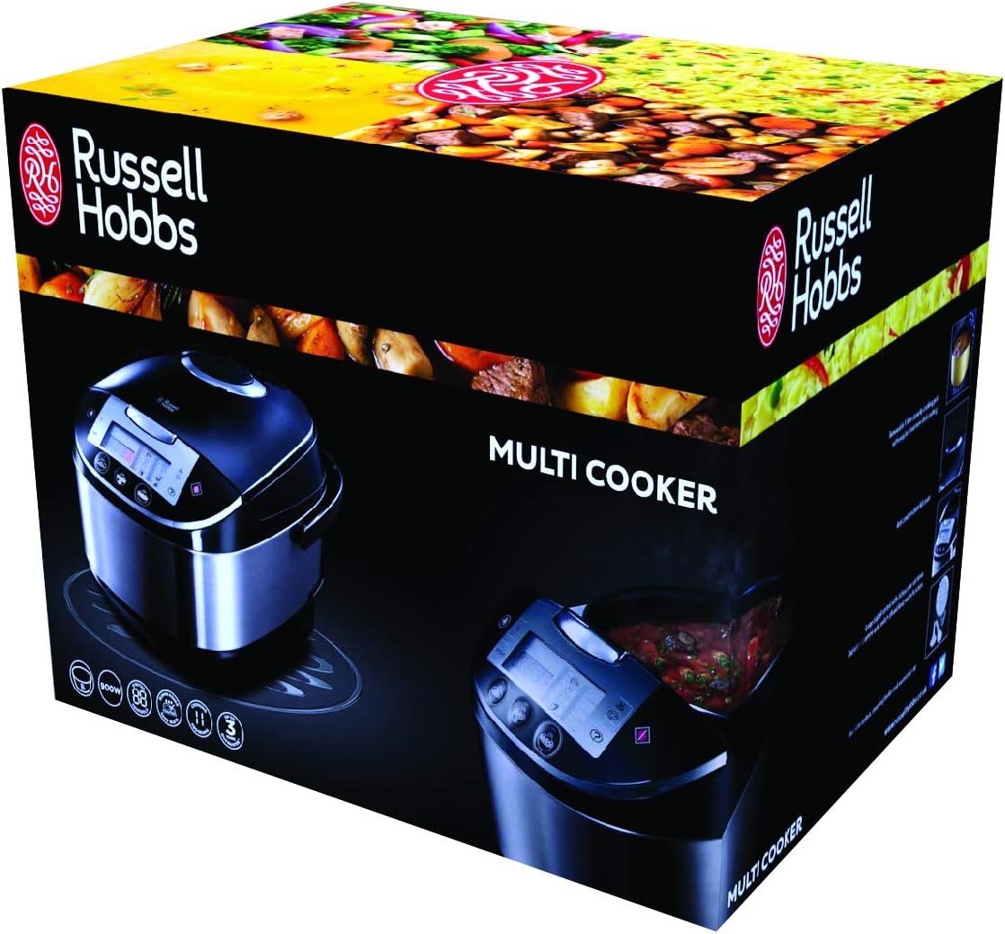 Russell Hobbs - CookAtHome - 11 programmes, 900W, cuisson multifonction, départ différé, écran LED - 21850-56