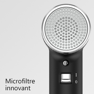un gros plan d'une microfibre dans un microphone noir